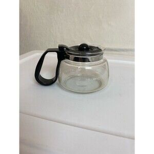 Mr. Coffee 4-Cup Replacement Glass Carafe with Black Handle and Lid